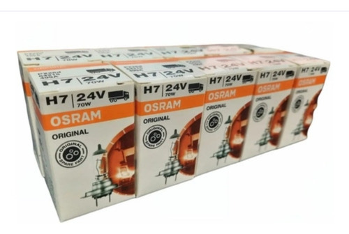 Lámpara H7 24v 70w Osram Pack X10 Unidades Halógena Oferta!