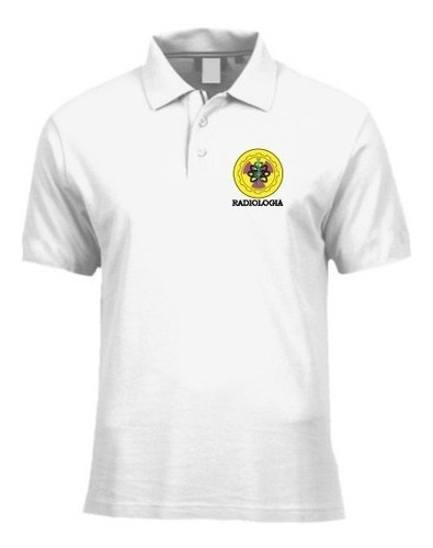 Radiologia Camiseta Gola Polo Unissex Malha Piquet