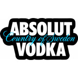 Absolut Vodka Country Of Sweden Luminoso Letreiro 61x33 Cm
