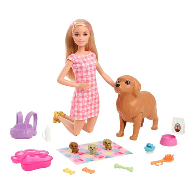 Barbie Set Perritos Recien Nacido Cachorros Accesorios 3+ | Envío gratis
