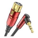 Soundfam Cable De Microfono Premium De 0.138 In A Xlr De 6 P