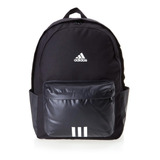 Mochila Clássica Badge Of Sport 3-stripes Preta adidas Cor Black/white Desenho Do Tecido Liso