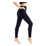 Pantalones De Yoga Creative Con Bolsillo Para Mujer, De Alta