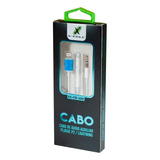 Cabo Aux P2 Áudio Para iPhone Adaptador 1 Metro Branco