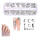 Piedra De Cristal Tornasol Super Calidad Nail Art En Caja