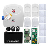 Kit Alarme Monitorado App Celular Active 20 +10 Sensores Jfl