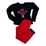 Pijama Infantil Inverno Meninas Netflix I-4701