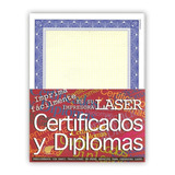 Papel Impreso Para Certificados Y/o Diplomas Color Azul