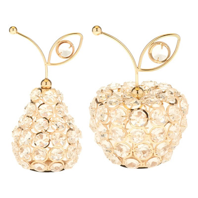 2 Unidades De Cristales De Manzana Para Decoración De Frutas