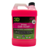 3d Pink Car Soap Shampoo Ph Neutro Concentrado 1gal.