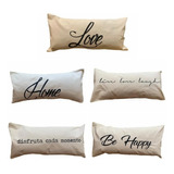 Almohadon Diseño Con Frases Deco Hogar Oferta Mayorista X4