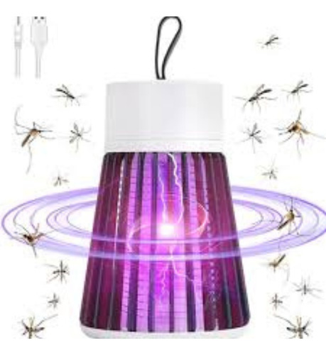 Abarjur Mata Mosquito Luminaria  Led Armadilha Noturna Ubs 