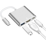 Adaptador Usb C Hdmi Hub Para Macbook Pro Usb 3.0 4k 3 En 1 