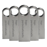 Kit 30 Memorias Usb 16gb Personalizadas Logo Laser Metal /i Color Plateado