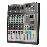 Mezcladora Audio Gc Ak60s Mixer Dj Profesional 6 Canales Usb