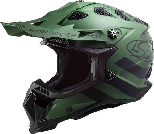 Casco Cross Ls2 Subverter Cargo  Verde Mate 