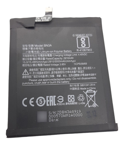 Batería Bn3a Para Xiaomi Redmi Go Alta Calidad 
