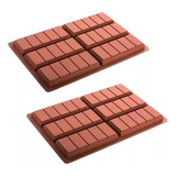 X2 Moldes De Chocolate Moldes Barra De Chocolate Silicona 6b  Insumos Reposteria Moldes Chocolate Moldes De Silicona Molde Color Marrón Pasteleriacl