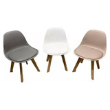 Silla Eames Tulip Infantil Kids C/almohadon En Tres Colores