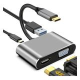 Convertidor Tipo C 4 En 1 A Hdmi 4k Para Dell 5420 / 5300