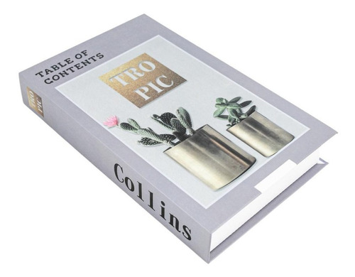 Livro Decorativo Fake Falso Tendência Tropic Collins