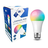 Lâmpada Led Rgb Inteligente 9w 810lumens Wifi Alexa  Google