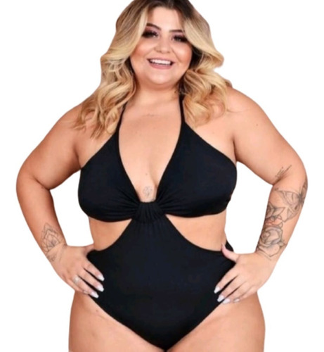 Maiô Biquini Plus Size Engana Mamae  Feminino Com Bojo