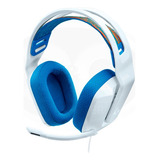 Auriculares Gamer Logitech G335 Headset C/ Mic Blanco Y Azul
