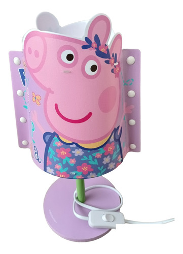 Lámpara Peppa Pig Velador Escritorio Espanta Cucos Electrica