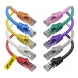 Cable Ethernet Cat6 3 Pies Lan, Utp Cat 6 Rj45, Red, Pa...