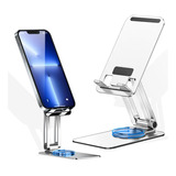 Suporte Metal De Mesa Giratório Para Celular Ajustável