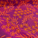 Tecido Laise Bordada Floral 1,35x1,00m 100% Algodão