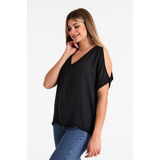 Blusa De Crep Hombro Descubierto Andy