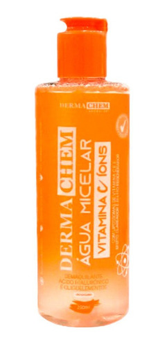 Água Micelar Demaquilante Facial Vitamina C Dermachem 250ml