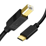 Cablecreation - Cable Usb C A Usb B Para Impresora De 6,6 Em