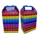 30 Caja Dulcera/lonchera Pop It. Fiesta,dulces,bolos