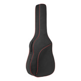 Funda Protectora Para Guitarra Acústica Rojo 40in A 41in