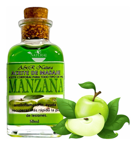 Aceite Para Masajes Manzana Verde Natural