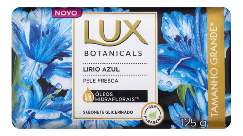 Kit C/ 10 Sabonete Barra Lux Glicerinado Lírio Azul
