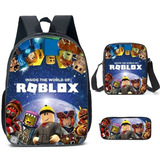 Juego Roblox Mochila Bolsas Para Portátil 3piezas/set