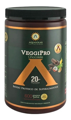 Proteina En Polvo, Veggie Pro Chocolate, 600gr. Envio Gratis