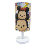 Luminária Abajur Disney Mickey Minnie E Personagens Projetor Cor Da Cúpula Colorido Cor Da Estrutura Branca