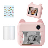 Lo Cámara Fotográfica Instantánea Para Niños Pink P1 Ha