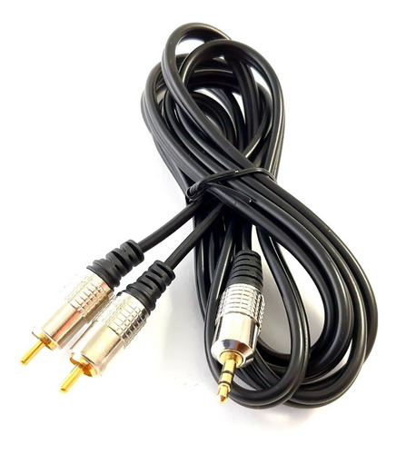 Cable Y De Audio 3.5mm A Doble Rca Estereo Refozado 081-129