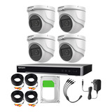 Epcom Kit De 4 Camaras De Seguridad Metalicas Con Microfono Domo 5mp Protección Ip67 Para Uso Exterior + Dvr 4ch Turbohd Con Detección De Movimiento Y Salida De Alarma +1tb Hdd Modelo Ev8004e50g2-plus