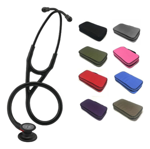 Fonendo Littmann Cardiology Iv Rojo Negro 6200 + Estuche