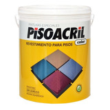 Revestimiento Pisoacril Pintura Acrilica Para Pisos 20l - Re Color Negro