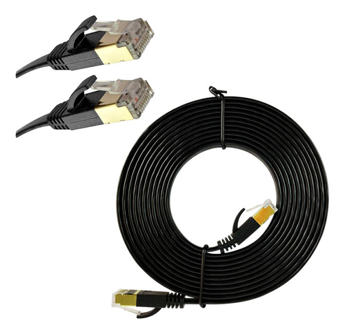 Cable Red Plano Categoría 7 Cat7 Rj45 Utp Ethernet 3 Metros