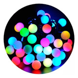 Luces Guirnalda 28 Led Bolitas Luz Colores Conexion 220v