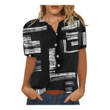 Playera En Forma De X Para Mujer, Casual, De Manga Corta, H